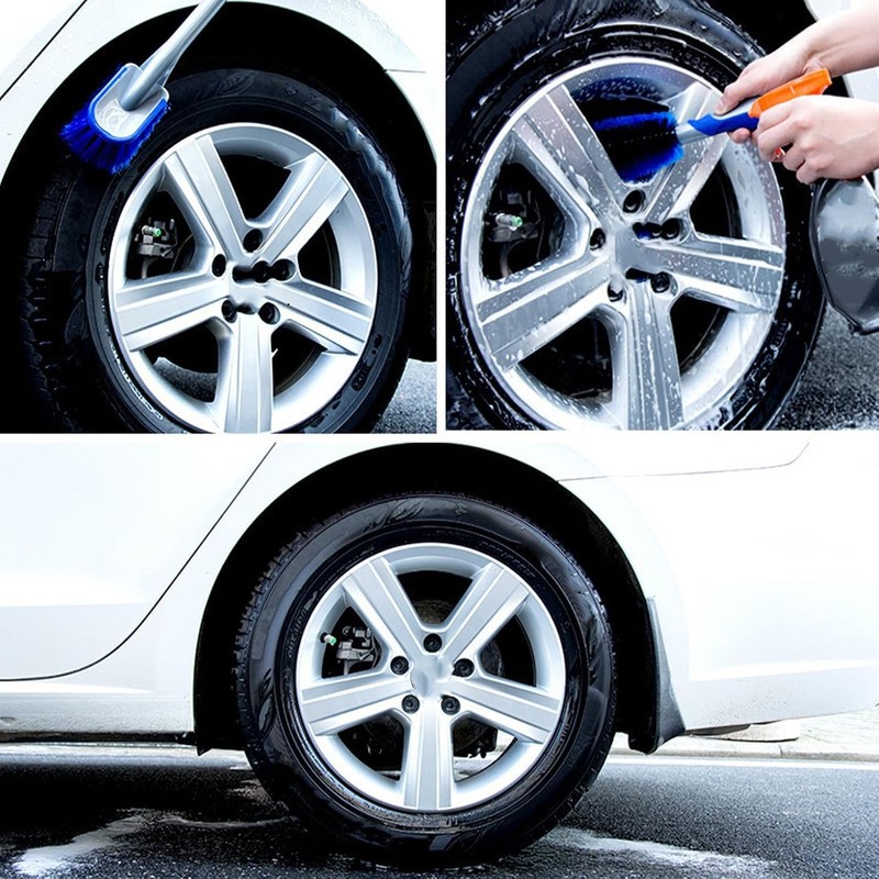 Keenso Cepillo para Lavado de Autos, Cepillo para Rines, Cerdas