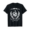 Moon Phases Snake Crystals Gothic Punk Style Mystical Witchy T-Shirt