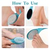 2Pcs Feet Scrubber, Efficient Foot Stone for Dead Skin Removal,Double