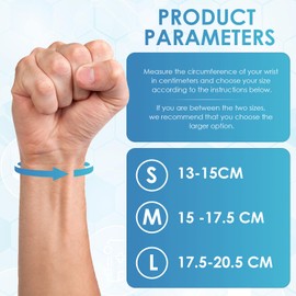 YOLONCE Wrist Support for Carpal Tunnel Syndrome, Adjustable Wrist Brace, Relief for Sports Protection, Sprain Recovery, M, Black Left Hand