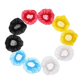 DOITOOL 100pcs Disposable Microphone Covers Non-woven Handheld Mic Protection for Ktv Recording Studio Karaoke White Black Red Yellow