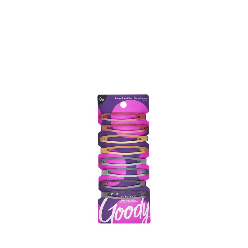 Goody Corporate Future Primal Clips de contorno ovalados, grandes, 8
