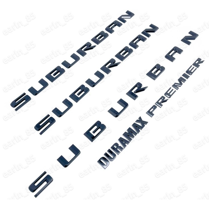 General Motors Gloss Black 2021-2025 Suburban Premier Durmax Door Rear