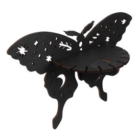 Levemolo Moth Shaped Wall-Mounted Crystal Shelf for Gemstone and Essential Oil Display for Home Decor and Organizing Ornaments Sturdy Floating Storage