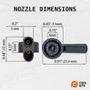 Click&Fit Rear Glass Washer Nozzle compatible with A3 A4 A6
