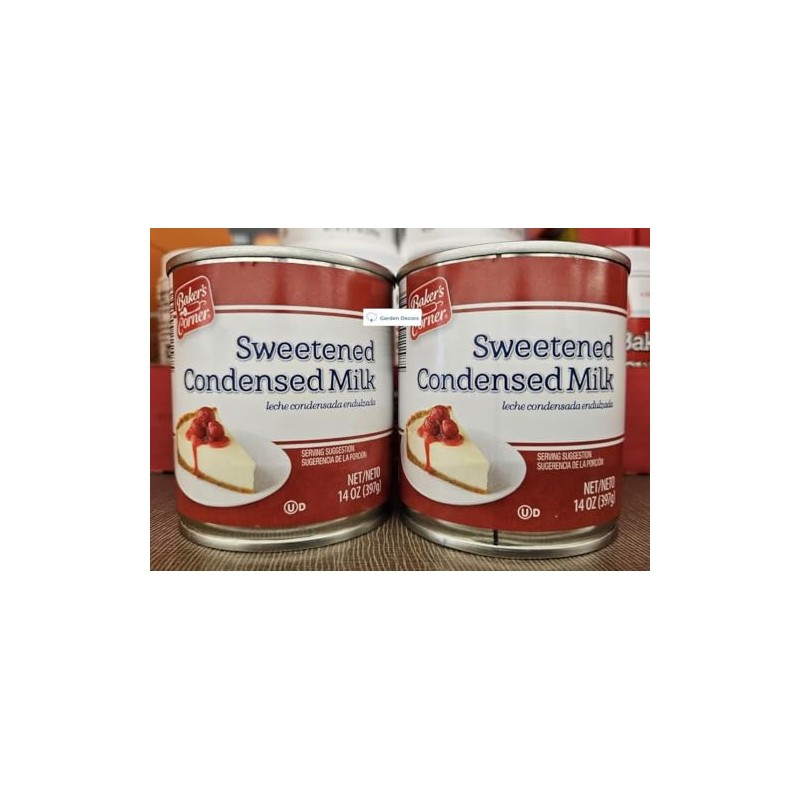 Generic Baker’s Corner Sweetened Condensed Milk 14oz 397g (Two Cans)