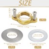 2 Pack Brass Faucet Lock Nut, Female Thread Hex Lock