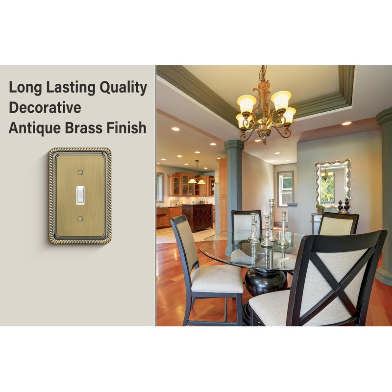Henne Bery Rope Edge Decorative Wall Plate Switch Plate Outlet