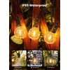 Brightown Outdoor String Lights, 50FT 25 G40 Bulbs Shatterproof Patio