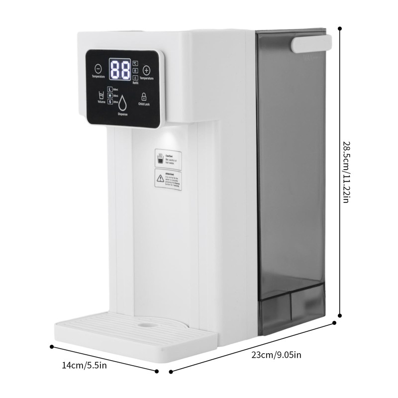 Instant Hot Water Dispenser with Child Lock, 3L/0.79gal Desktop Water