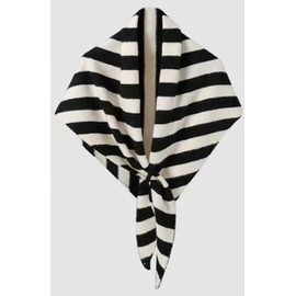 Winter Warm Shawl Wraps for Women Knitted Striped Knotted Cardigan Cape Soft Triangle Scarf Wrap Travel Elegant Tops Poncho