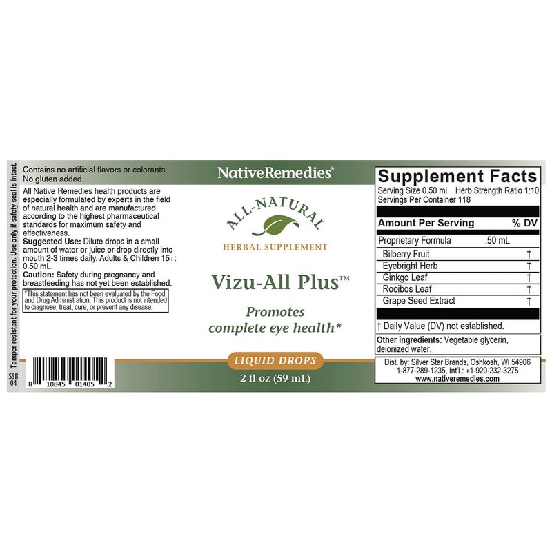 Native Remedies Vizu-All Plus 2 Pack