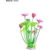 Qintreesify Pink Artificial Water Plants, Aquatics Grass Flower Simulation Wedding