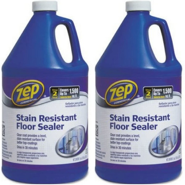 Zep Commercial 1044994 Stain Resistant Floor Sealer, 2 gal Bottle
