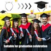 2 PCS Graduation Cap Headband,Grad Cap Band with Adhesive Felt,Hair