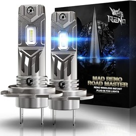 RENO H7 Fog Light Bulbs, H7 Fog Bulb H7 Light Bulbs Plug and Play， Pack of 2