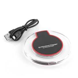 InnovaGoods - Cargador Inalámbrico para Smartphones Qi Compatible con iOS y Android, Carga por Inducción Rápida y Segura, Fast Wireless Charger Qi... 