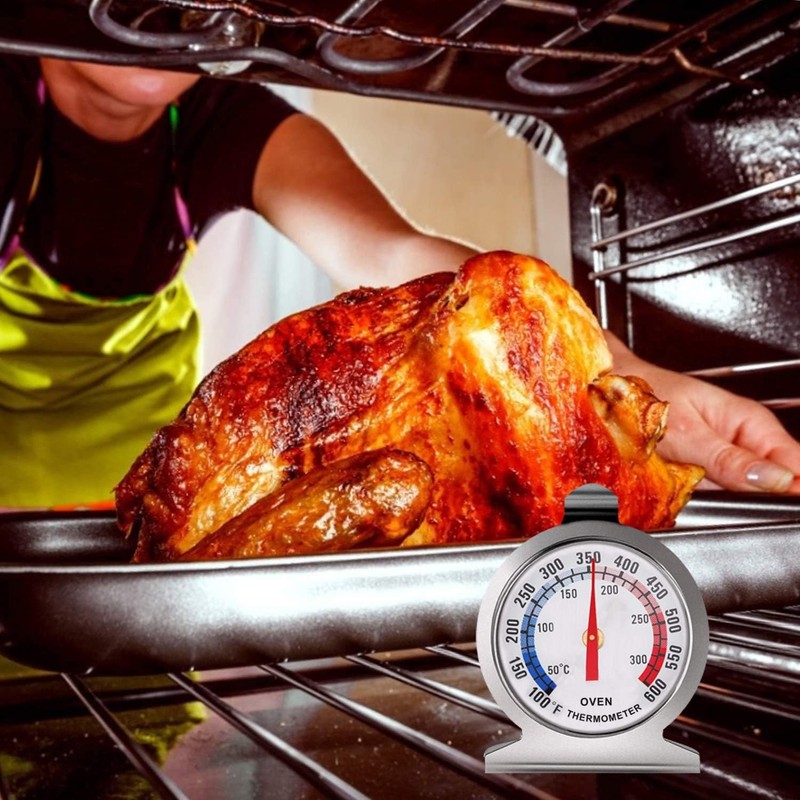 Oven Thermometers, Large Dial Oven Grill Monitoring Cooking Thermometer with