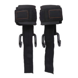 Pull Up Hook Wrist Guard, 1 Pair Weightlifting Wrist Guards with Hooks, Heavy Duty Power Lifting Hook, Wrist Protective Cover, Hand Grip Hook for the