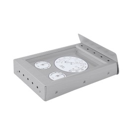 Youshiko 3 in 1 Weather Station for Indoor and Outdoor use, Barometer Thermometer Hygrometer with stainless steel frame