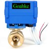 1" Motorized Ball Valve, Brass Ball Valve, Standard Port, 9-24V