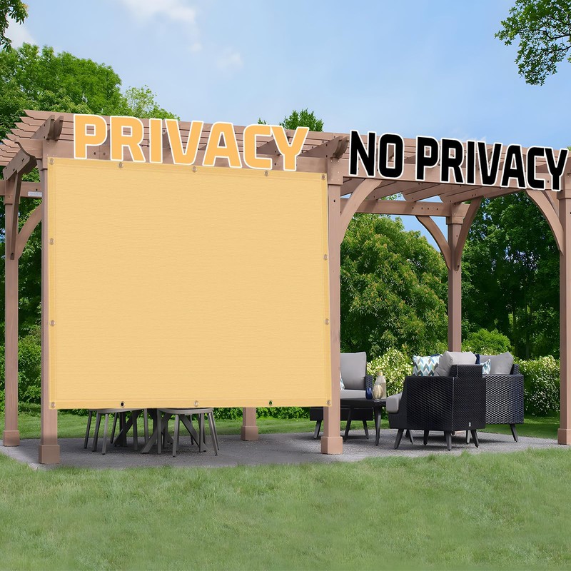 SUNNY GUARD Shade Cloth 4/6/8/10/12 FT Sun Shade Screen Fabric