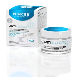 Mincer Pharma Anti-Allergic Anti-Redness Anti-Ageing Day and Night Face Cream for Sensitive Skin with Bacocalmine, Iricalmin and Chia Oil 50 ml