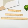QincLing 3 PCS Wooden Ruler, Flat Ruler Vintage Ruler Teaching