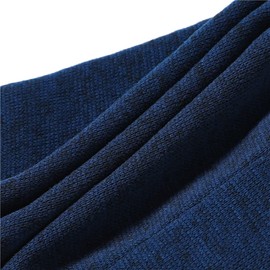 First Choose Winter Neck Warmer Men Ski, Neck Gaiter Face Scarf Women, Fleece Scarf for Men Ski Mask, Thick Windproof Scarves, Navy Blue, Medium