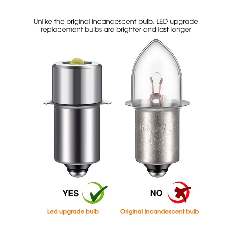 High Power LED Upgrade Bulb 3W DC 4-12V Flashlight Bulbs