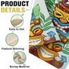 Dyrenson Welcome Summer Tiki Decorative Garden Flag, Hawaii Tropical Plant