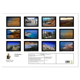 Süditalien - Inside (Wandkalender 2026 DIN A2 quer), CALVENDO Monatskalender: Eine kleine fotografische Reise durch Süd-Kalabrien und Nord-Sizilien (CALVENDO Orte)