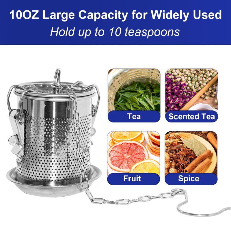 Caylielam Large Tea Infuser for Loose Leaf Tea with Drip