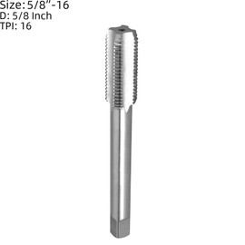 Burkit 5/8"-16 UN Tap and Die Set, 5/8 x 16 UN Machine Thread Tap and Round Die Right Hand