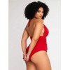OKONOS Women's Tummy Control One Piece Swimsuit - Ruched V-Neck