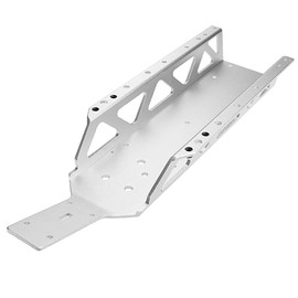 FLMLF Engines Metal Main Frame Chassis for 1/5 HPI ROFUN BAHA KM ROVAN BAJA 5B 5T 5SC SS Rc Car Parts (Silver)