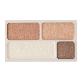 MUJI Eye Color 4 Color Eyeshadow, Gold Brown, 0.1 oz (4.5 g)