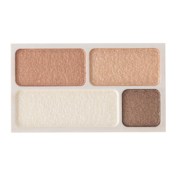 MUJI Eye Color 4 Color Eyeshadow, Gold Brown, 0.1 oz