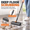 3-in-1 Floor Scrub Brush for Household Cleaning – Long Handle