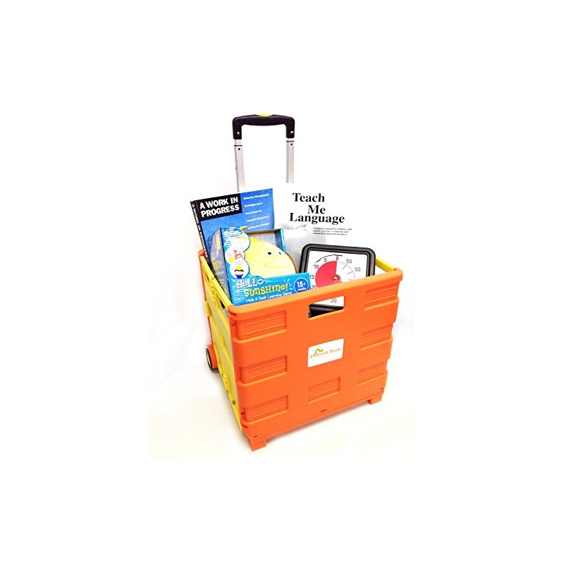 Different Roads Orange Foldable Utility Cart