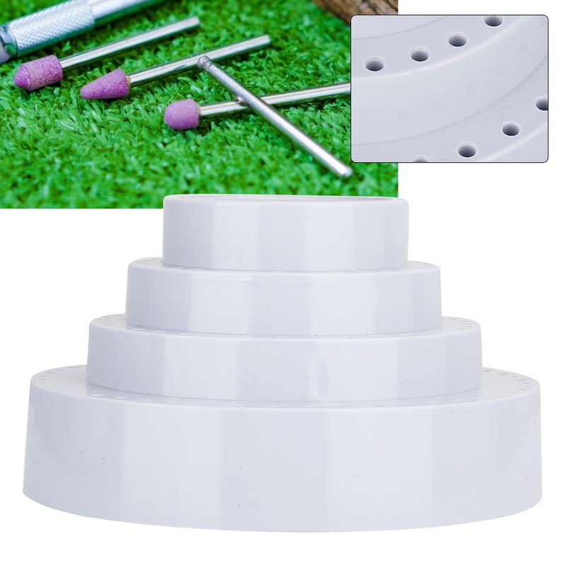 Rotating Round Shape Drill Bit Storage Case Grinding Tool Tip