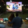 Projector Screen with Stand, Wootfairy 150 inch Portable and Foldable