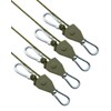 Keovoker 4Pack Retractable Ratchet Tie Down Straps, 16Ft 1/4" Adjustable