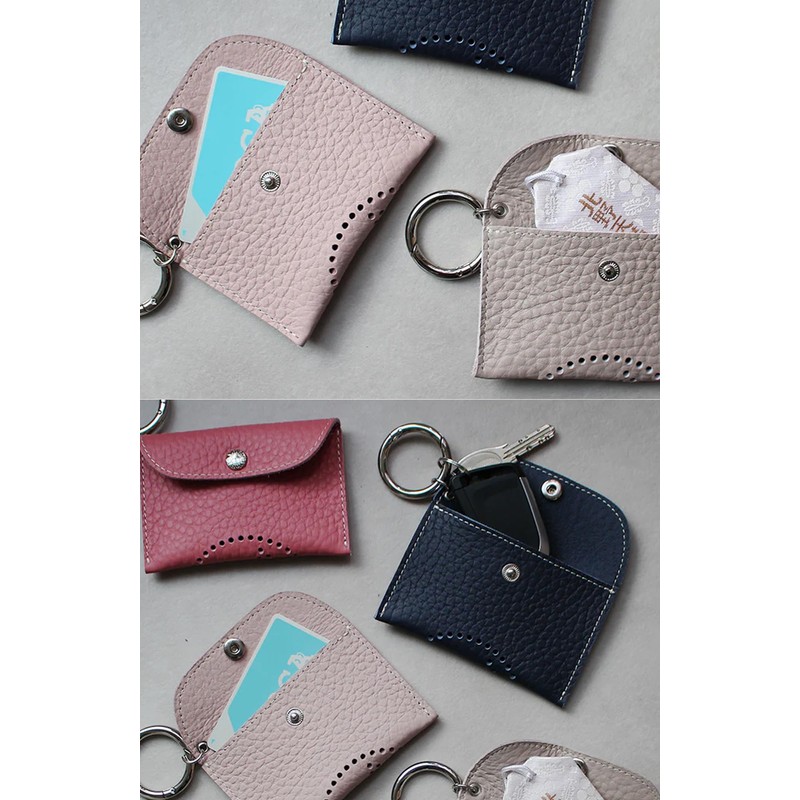 [サロンドアルファード] マルチケース カードケース ミニケース パスケース キーケース バッグチャーム 小銭入れ 本革 レザー