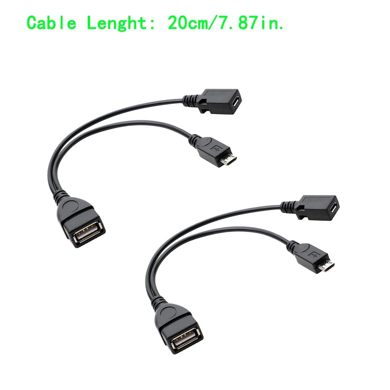 ZJKJHJY 2-in-1 Micro USB to USB Adapter (OTG Cable +