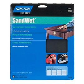 Norton 9" X 11" Wet Sand Sheet 1200 Grit (5)