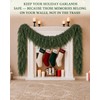 2Pcs 9FT Christmas Cedar Garland, Thick Faux Pine for Mantle
