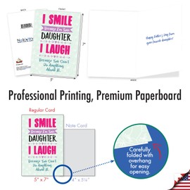 NobleWorks 20 Assorted Box Set Hilarious Father's Day Greeting Cards w/5 x 7 Inch Envelopes (10 Designs, 2 Each) Dad Laughs AC10901FDG-B2x10