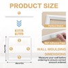 Peel and Stick Wall Molding Kit 4 Sets Self-Adhesive Wall