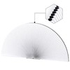 OUDUCK Arch Window Shades Blackout Half Circle Cellular Shades, Pleated